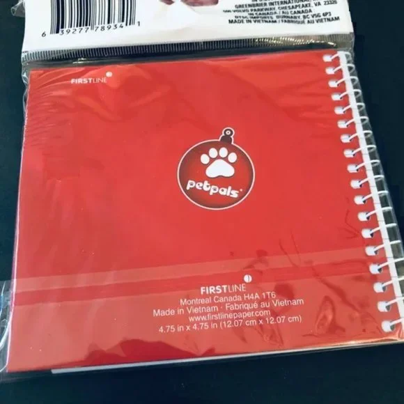 *3/$15* Christmas Husky Puppy Holographic Notebook + Pen - Picture 2 of 2